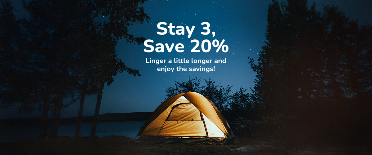 Stay 3, Save 20%